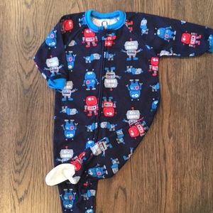 Infant Boy Footie Pajamas. Size 12 months.